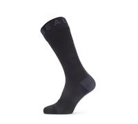 SealSkinz Waterproof All Weather Mid Length Sock with Hydrostop Black/Grey