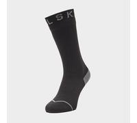 SealSkinz Socks Briston Unisex Waterproof Mid-Length Warm-Weather Merino Lined Seamless Black