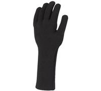 Sealskinz Skeyton Waterproof All Weather Ultra Grip Knitted Gauntlet Cycling Gloves - Black / Large Black Large