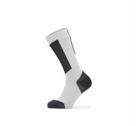 SealSkinz Waterproof Cold Weather Mid Length Socks + Hydrostop - Grey / Yellow