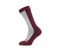 Sealskinz Waterproof Socks Grey/Red - Small