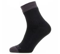 Sealskinz Waterproof Warm Weather Ankle Length Sock - Black / Grey / Small