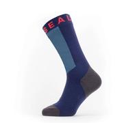 Sealskinz Waterproof Warm Weather Mid Length Sock With Hydrostop (Navy Blue)
