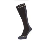 Sealskinz Worstead Waterproof Cold Weather Knee Length Socks - Black / Medium