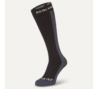 Sealskinz Worstead Waterproof Cold Weather Knee Length Socks - Black / Medium