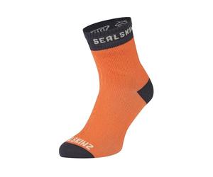 SEALSKINZ | Wretham Unisex Waterproof Ankle Bamboo Lined Seamless Sock | S - Orange