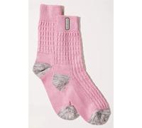 Sealskinz Wroxham Bamboo Mid Length Waffle Women's Sock Pink/Grey/Cream