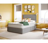Sealy Abbot Pillowtop Kingsize 4 Drawer Divan Bed - Grey