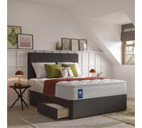 Sealy Advantage Gel Memory Supreme Pillowtop Mattress and Divan ARMOUR GREY DOUBLE