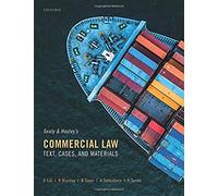 Sealy and Hooley's Commercial Law: Text, Cases, and Materials