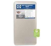 Sealy Baby Posturepedic Grow Breathable 2-Stage Dual Firmness Waterproof Baby Crib Mattress & Toddler Bed Mattress, 204 Premium Coils, Hypoallergenic Cotton, Certified, Made in USA, 52"x28"