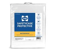SEALY BABY Sealy Baby SafetyCase Protective Waterproof Fitted Zippered Infant Crib Mattress Protector Pad and Toddler Bed Cover Encasement, Bug and Allergy Protection, Machine Washable, 52” x 28”-