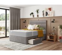 Sealy Columbia Ortho Extra Firm Divan Bed Set Double Carbon