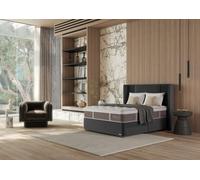 Sealy Exquisite Platinum Renaissance Divan Bed Set on Glides King Canvas Mist