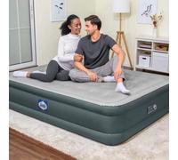 Sealy Fortech Queen Size Airbed With Built-In Electric Pump - Ultra-Fresh Antimicrobial Surface, 43Cm Height, 350Kg Capacity