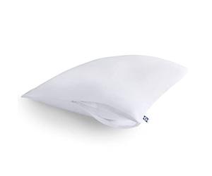 Sealy Performance 100% Cotton Breathable Moisture Wicking Fabric Machine Washable Zippered Pillow Protector, King Size, 2 Pack, White