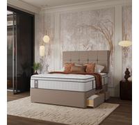 Sealy Posturepedic Elevate GelLux Cool Mattress & Divan ARMOUR GREY DOUBLE