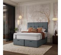 Sealy Posturepedic Elevate GelLux Cool Mattress & Ottoman ARMOUR GREY DOUBLE