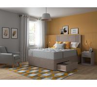 Sealy Redcliffe Backcare Extra Firm Divan Bed Set Super King Mink