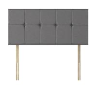 Sealy Savoy Strutted Headboard ARMOUR GREY DOUBLE