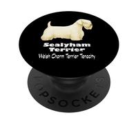 Sealyham Terrier Dog Welsh Charm Terrier Tenacity Pet Fans PopSockets Adhesive PopGrip