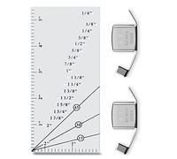 Seam Allowance Ruler and 2 Pack Magnetic Seam Guide, Straight Line Hems Sewing Ruler and Perforated Seam Gauge from 1/8 to 2 Inch for Quilts, Apparel and Caps