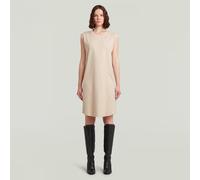 Seam Detail Loose Dress - Beige - Women XXS