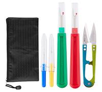 Seam Ripper and Thread Remover Kit,2 Big and 2 Small Sewing Stitch Thread Unpicker and 1 Sewing Trimming Scissor Nipper Tool for Thread Remove