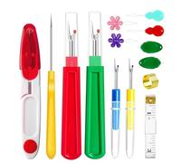 Seam Ripper Stitch Unpicker Tool Sewing Quick Unpick Picker - 2 Big 2 Small Stitch Ripper Tool and 1 Thread Snips and Others (Multicolor#14)