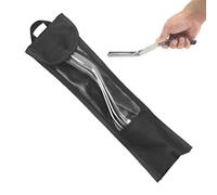 Seam Smoother - Tile Joint Shaping Implement, Filler Line Leveling Apparatus, Non Stick Metal Tip Construction, Spreads Sealant Material Evenly, Home Repair Refinishing Aid, Three Tools Varying Radii