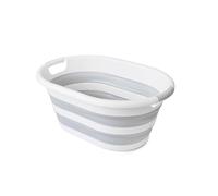 Seamarkt 38L Collapsible Laundry Basket, Collabsible Laundry Basket, BPA-Free, Durable, Portable, Grey