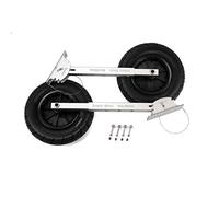 Seamax Deluxe 4x4 Boat Launching Dolly Set with 14" Wheels for Zodiac Type Inflatable Boats & Aluminum Boats