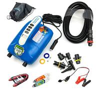 Seamax SUP20D 20PSI Double Stage Electric Air Pump for Inflatable SUP and Boat, New Version Intelligent Firmware with Built-in Temperature Sensor and Voltage Protection