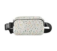 Seamless Asian Traditional Patterns Multipurpose Waist Pack Crossbody Bag with Adjustable Strap for Cycling Hiking Gym, Cute Pattern Cars Road, One Size