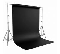Seamless Background Paper, Photo Backdrop 1.35m x 10m/ 4.4ft x 32.8ft | Black Photography Backdrop, Back Drop Roll for Portrait, Product, Pet, Drawing, Art on Thick Card Frame - Pure Black