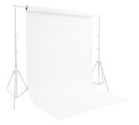 LENCARTA Seamless Background Paper Backdrop Roll 1.35m x 10m 4.4ft x 32.8ft | Arctic White Photo Studio Paper Roll for Portrait, Product, Pet, Drawing, Art on Thick Card Frame - PURE WHITE