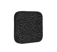 Seamless Black Leopard Print, Sanitary Pad Storage Bag, Pad Holder Bag with Zipper, Change Purse