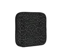 Seamless Black Leopard Print, Sanitary Pad Storage Bag, Pad Holder Bag with Zipper, Change Purse
