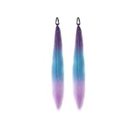 Seamless Blending 26 Inch Paired Synthetic Wig, Ponytail Gradient Dyeing, Laser Silk Long Hair Ponytail for Women Stunning Look(PY511-26-85)