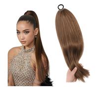 Seamless Blending 32'' Long Braids Ponytail With Hair Tie Synthetic Straight Wrap Around Braided Hair Horse Tail Stunning Look(8)