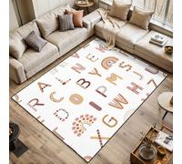 Seamless boho rainbows terracotta colors Neutral Area Rugs Living Room Large 120x170 cm Washable Vintage Soft Rug Modern Non Slip Floor Carpet Mat for Bedroom Kitchen Dining Room