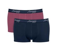 sloggi men Start Hipster C2p Box Briefs, Violet-Light Combination, 4 (Pack of 2)