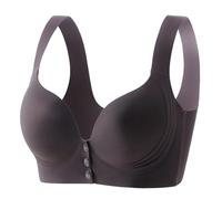 Seamless Bralette, Women's Wireless, Push Up Bra, Strong Hold Front Closure and V Neck, Wireless, Minimizer, Soft and Smooth Bra, Breathable, Underwear