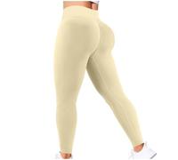 Seamless Butt Lifting Leggings for Women UK Clearance High Waisted Scrunch Booty Gym Leggings Workout Yoga Pants Womens Seamless Impact Leggings Hidden Leggings Tummy Control Yoga Pants