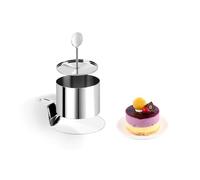 Seamless Cake Ring Molds Stainless Steel Mousse Rings with Pusher & Lifter Round Cake Rings for Baking and Dessert Making