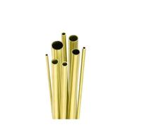 Seamless Capillary Brass DIY Hollow Straight Round Tube 1 PCS Length 250mm（9.84in）(OD 16 x ID 14mm)