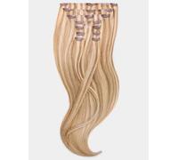 Seamless Clip Extensions - luxury Quality - 9 pieces 120g - 22" - M18/24 mixed natural dark ash blonde & light ash blonde