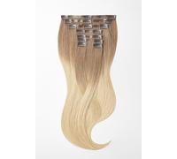 Seamless Clip Extensions - luxury Quality - 9 pieces 120g - 22" - T10/DB2 ombre light ash brown & light golden blonde