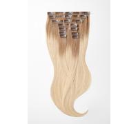 Seamless Clip Extensions - luxury Quality - 9 pieces 120g - 22" - T18/24 ombre dark natural blonde ash & light ash blonde