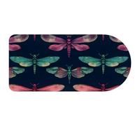 Seamless Colored Dragonflies Mouse Pad Gaming, 29.1 x13.8 inch Long Computer Keyboard Mouse Mat Non-Slip Base, Large Desk Pad for Gamer Office Home